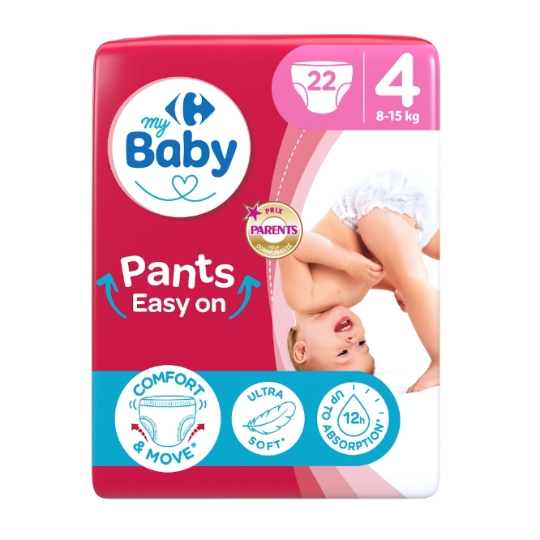 Couches-Culottes Taille 4 8-15kg Pants Easy On CARREFOUR BABY