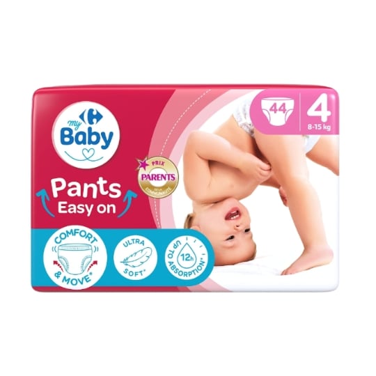 Couches-Culottes Taille 4 8-15kg Easy On CARREFOUR BABY