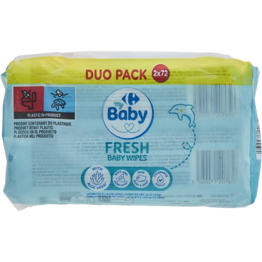 Lingettes bébé CARREFOUR