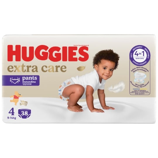 Couches-Culottes Taille 4 9-14kg Extra Care Pants HUGGIES