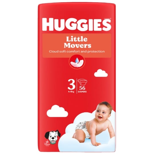 Couches Bébé Taille 3 4-9kg Disney Little Movers HUGGIES