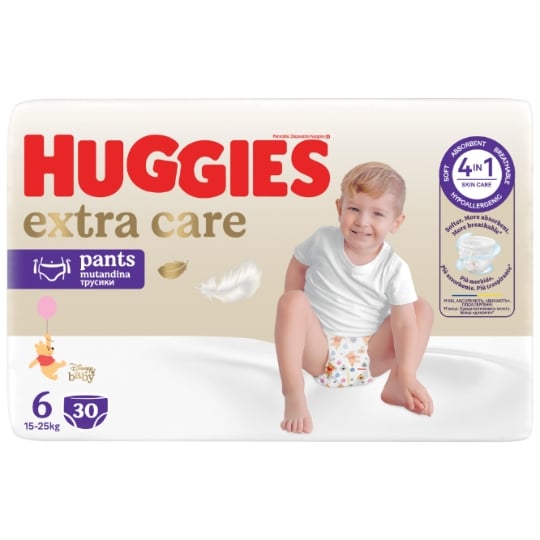 Couches-Culottes Taille 6 15-25kg Winnie Extra Care Pants HUGGIES