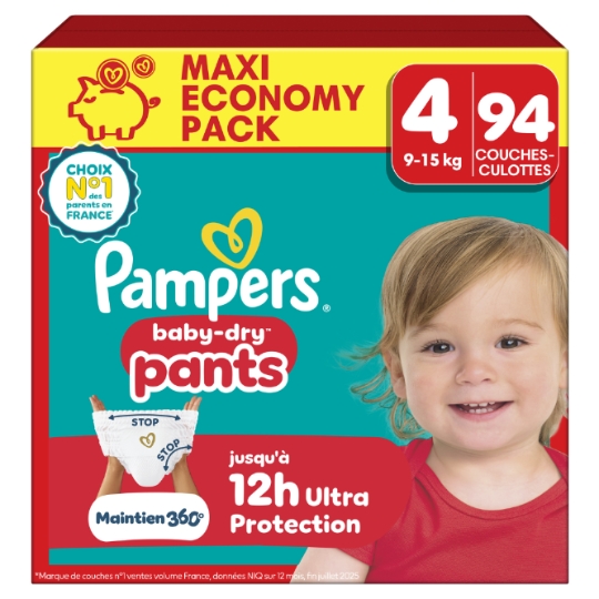 Couches-Culottes 9-15kg Taille 4 Baby Dry Pants PAMPERS