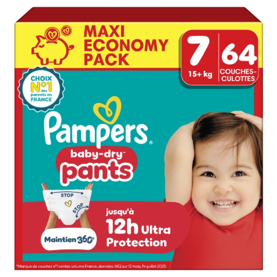 Couches-Culottes 15+kg Taille 7 Baby-Dry Pants PAMPERS