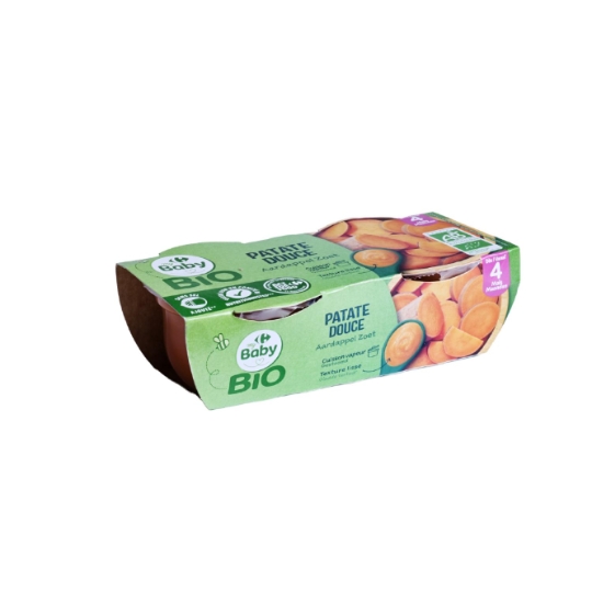 Plat bébé dès 4 mois Patate douce Bio CARREFOUR BABY