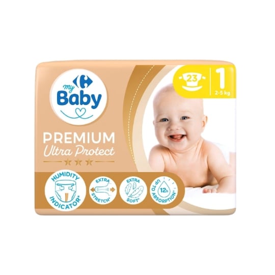 Couches bébé FSC Mixte, extra douce et ultra absorbante. CARREFOUR