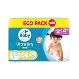 Couches Bébé Taille 4+ 9-20kg Ultra Dry CARREFOUR BABY