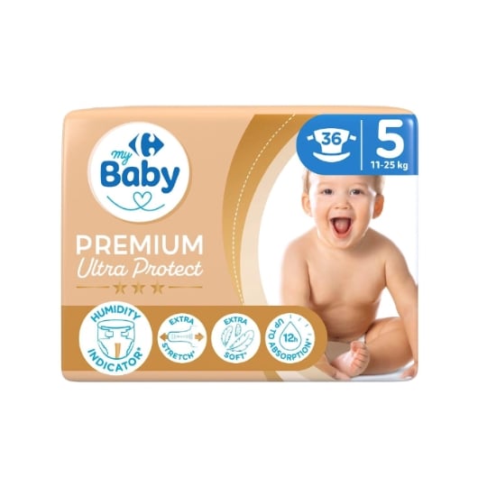 Couches Bébé Taille 5 11-25kg Premium CARREFOUR BABY