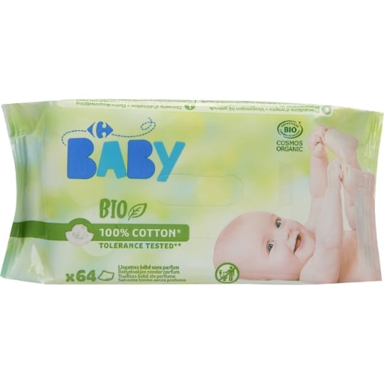 Lingettes bébé Bio CARREFOUR BABY BIO