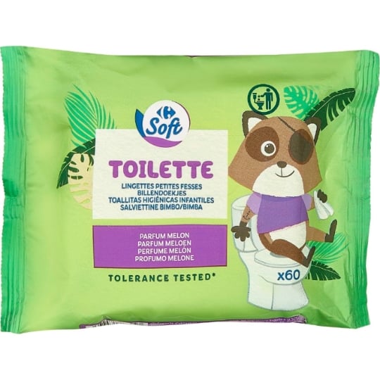 Lingettes bébé Nettoyantes Petites Fesses CARREFOUR SOFT
