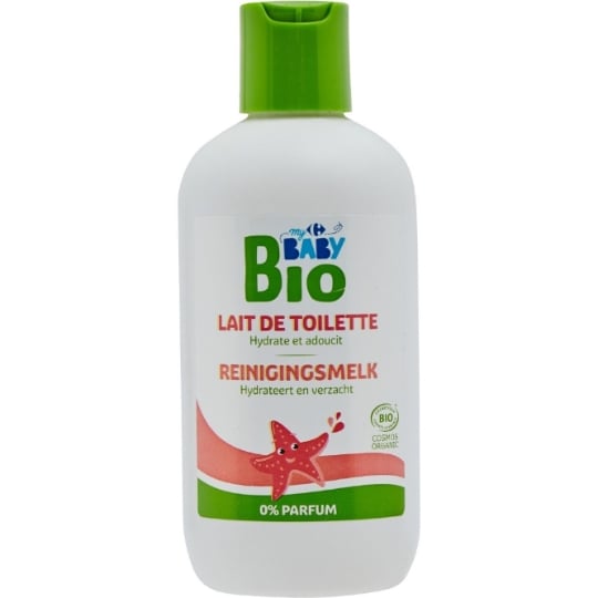 Lait de toilette bébé Corps Bébé Bio CARREFOUR BABY BIO