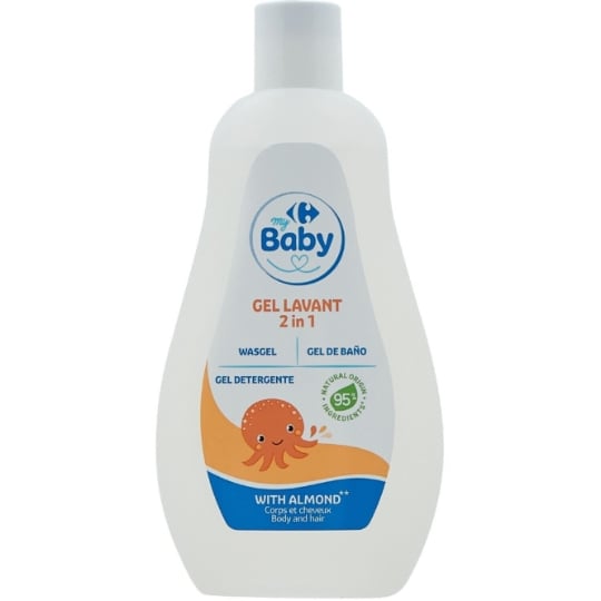 Gel douche bébé Corps et Cheveux 2 en 1 Doux CARREFOUR BABY