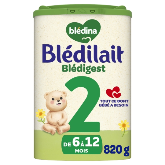 Lait bébé en poudre 2ème âge Dès 6 Mois Blédigest BLEDINA
