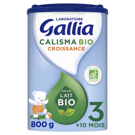 Lait bébé en poudre 3ème âge Dès 10 Mois Bio Calisma Croissance GALLIA