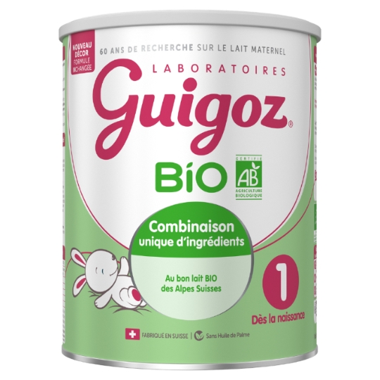 Lait bébé en poudre 1er âge Dès La Naissance Bio GUIGOZ