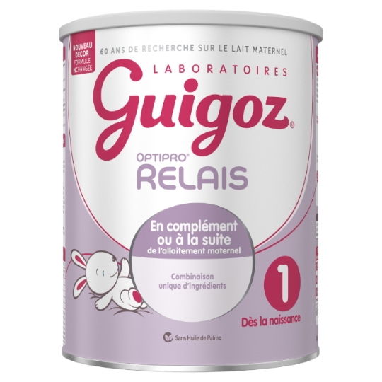 Lait bébé en poudre 1er âge Dès La Naissance Optipro Relais GUIGOZ