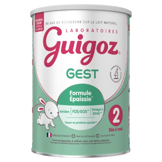 Lait bébé en poudre 2ème âge Dès 6 Mois GuigozGest GUIGOZ