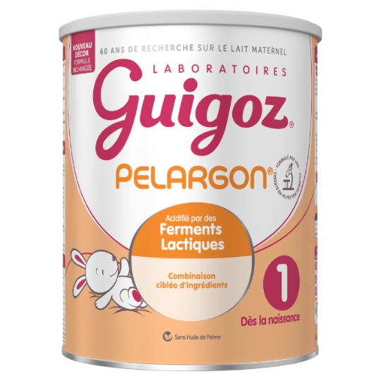 Lait bébé en poudre 1er âge Dès La Naissance Pelargon GUIGOZ