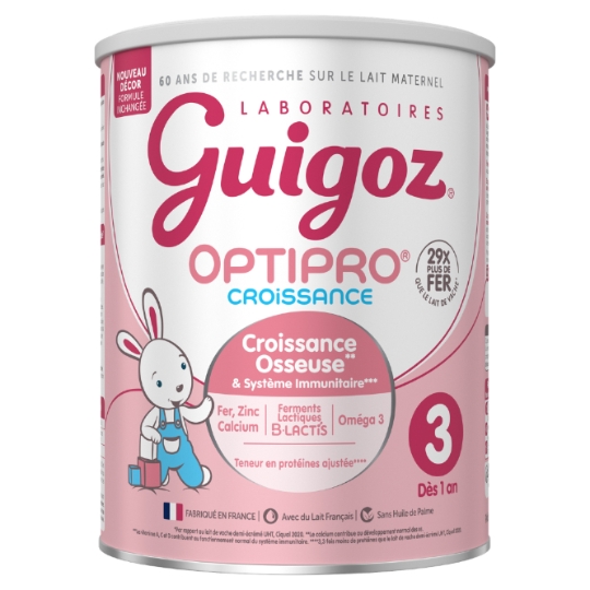 Lait bébé en poudre 3ème âge Dès 12 Mois Optipro GUIGOZ