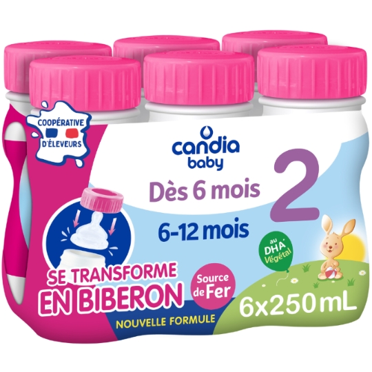 Lait bébé liquide 2ème âge Dès 6 Mois CANDIA BABY