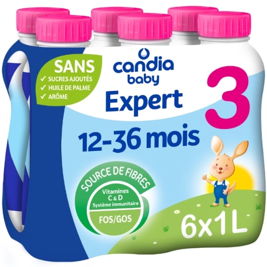 Lait bébé liquide 3ème âge Dès 12 Mois Nature Expert CANDIA BABY