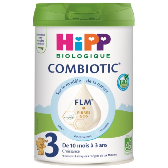 Lait bébé en poudre 3ème âge Dès 10 Mois Bio Combiotic FLM HIPP BIOLOGIQUE