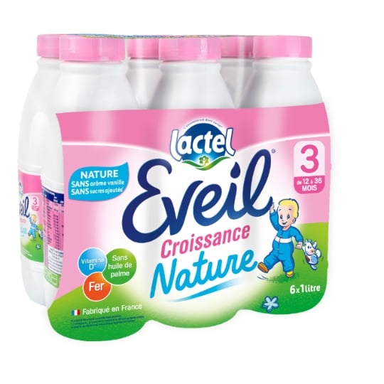 Lait bébé liquide 3ème âge Dès 12 Mois Nature Éveil LACTEL