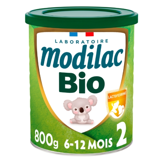 Lait bébé en poudre 2ème âge Dès 6 Mois Bio Lf+ 2 MODILAC