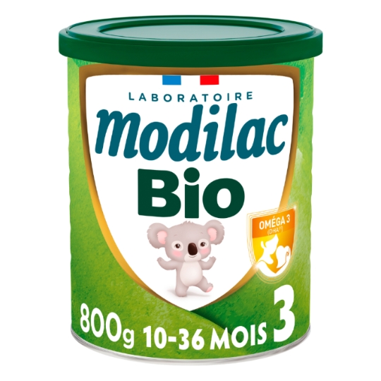 Lait bébé en poudre 3ème âge Dès 12 Mois Bio+ Croissance MODILAC