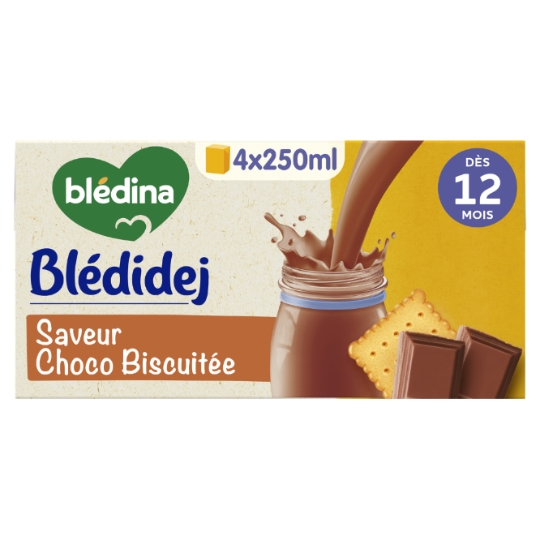 Céréales bébé dès 12 mois Saveur Choco biscuité Croissance Blédidej BLEDINA