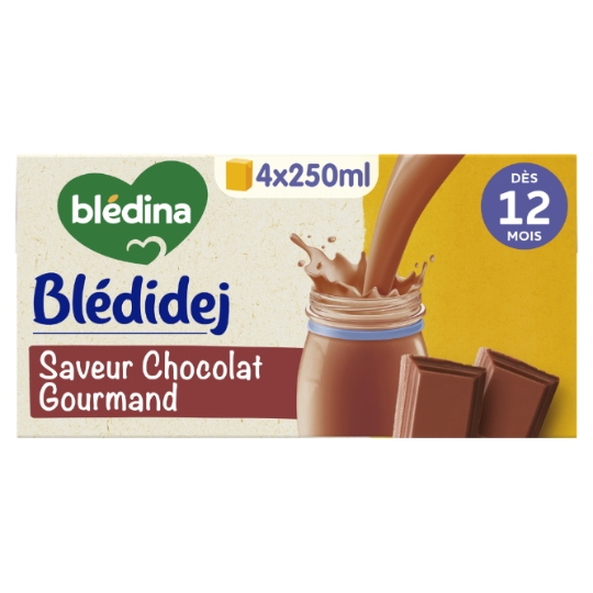 Céréales bébé dès 12 mois Saveur Chocolat gourmand Croissance Blédidej BLEDINA