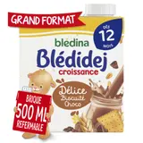 Céréales bébé dès 12 mois Saveur Délice Biscuité Choco Croissance Blédidej BLEDINA