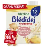 Céréales bébé dès 12 mois saveur Madeleine citronnée Blédidej BLEDINA