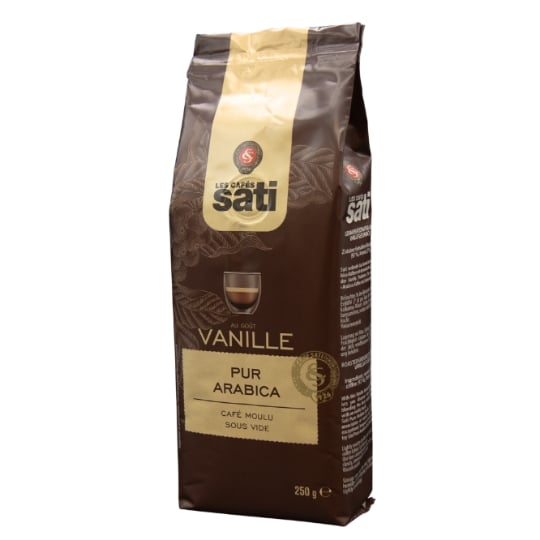 Café Moulu Pur Arabica à la Vanille CAFE SATI