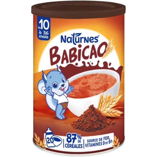 Céréales bébé dés 10 mois Cacao Babicao NATURNES