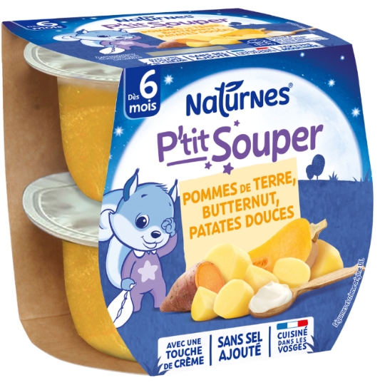 Plat bébé pommes de terre, butternut, patate douce NATURNES