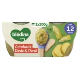 Plat bébé dès 12 mois Artichauts Dinde Les idées de maman BLEDINA
