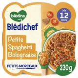 Plat bébé dès 12 mois Spaghetti Bolognaise Blédichef BLEDINA