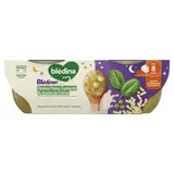 Plat bébé du Soir dès 8 mois Petites pâtes Épinards Crème Blédiner BLEDINA