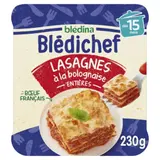 Plat bébé dès 15 mois Lasagnes à la bolognaise Blédichef BLEDINA