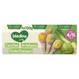 Plat bébé dès 4 à 6 mois Petits pois Haricots verts Epinards Mon 1er Petit Pot BLEDINA
