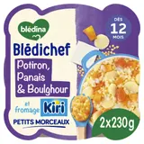 Plat bébé du soir dès 12 mois Potiron Panais Boulghour Kiri Blédichef BLEDINA