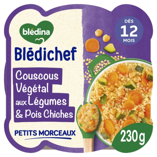 Plat bébé Couscous Végétal dès 12 mois BLEDINA