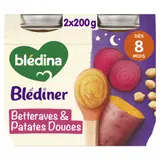 Plat Bébé dès 8 mois Betteraves et Patates Douces Blediner BLEDINA