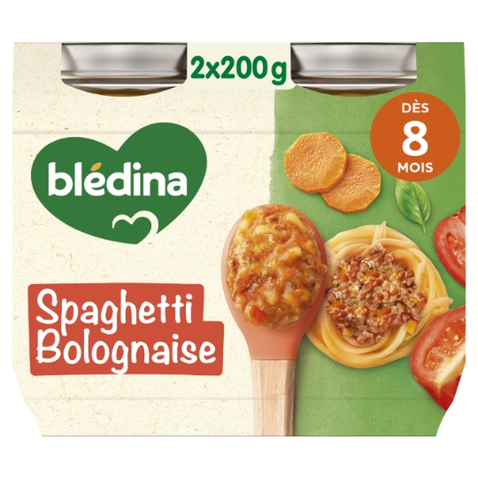 Plat pour Bébé Dès 8 mois Spaghetti Bolognaise BLEDINA