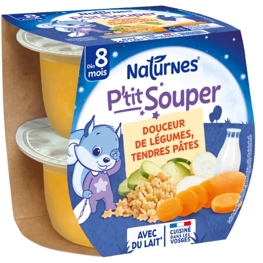 Plat bébé du soir dès 8 mois Légumes P'tit Recette NESTLE