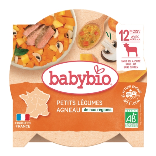 Plat bébé dès 12 mois Navarin d'agneau Bio BABYBIO