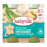 Plat bébé dès 8 mois Petits pois Cabillaud BABYBIO
