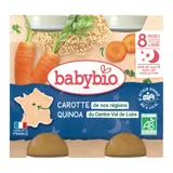 Plat bébé du soir dès 8 mois Carotte Quinoa Babybio BABYBIO