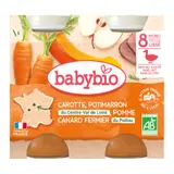 Plat bébé dès 8 mois Carotte Canard Babybio Menu du jour BABYBIO